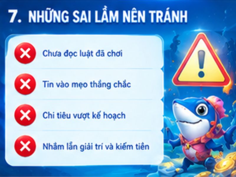 Những sai lầm cần tránh khi trải nghiệm Bắn Cá Ngộ Không