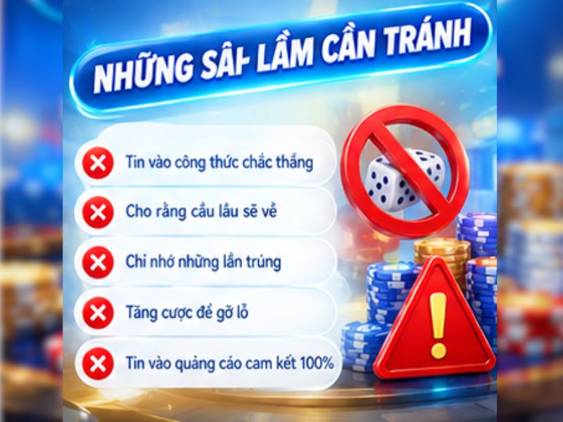 Những sai lầm thường gặp khi soi cầu Tài Xỉu